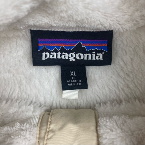 Patagonia Girls Re-Tool Snap-T Fleece Pullover Size XL 14 - Picture 3 of 8